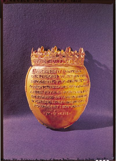 مستودع قلب آن بريتاني (1477-1514) دوقة بريتاني ، 1514 بواسطة المدرسة الفرنسية