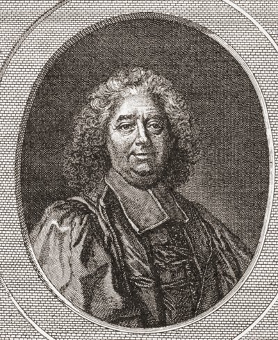 رينيه بوسيل ، 1655-1745. قاضي ورئيس الدير الفرنسي القديس ليونارد كوربيغني. من Les Heures Libres تم نشره عام 1908. بواسطة المدرسة الفرنسية