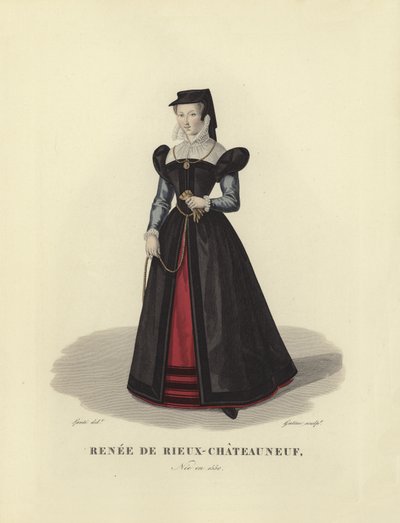 Renee de Rieuf، La Belle Chateauneuf بواسطة المدرسة الفرنسية