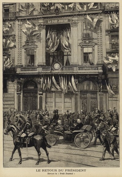 عودة الرئيس الفرنسي فيليكس فور من زيارته لروسيا عام 1897 بواسطة المدرسة الفرنسية