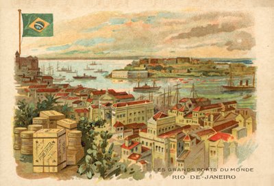 Rio de Janeiro, Brazil (chromolitho) بواسطة المدرسة الفرنسية