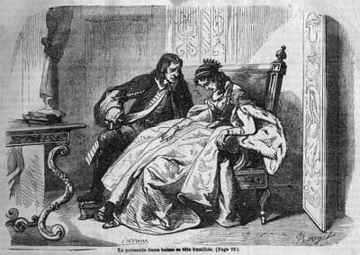 المسلسل الروماني: "The Green Ladies" لجورج ساند (Aurore Dupin ، Baronne Dudevant) (1804-1876). نقش في "" Les bons romances "" بواسطة المدرسة الفرنسية