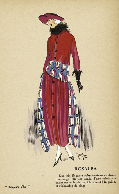 روزالبا، من "توجور شيك"، طبعة 1921-1922 (طبعة بوشوار) بواسطة المدرسة الفرنسية
