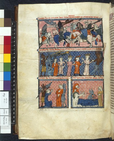 Royal 19 C. 1، f.204v Diabolic Temptations، Illustration من "Le Breviari d