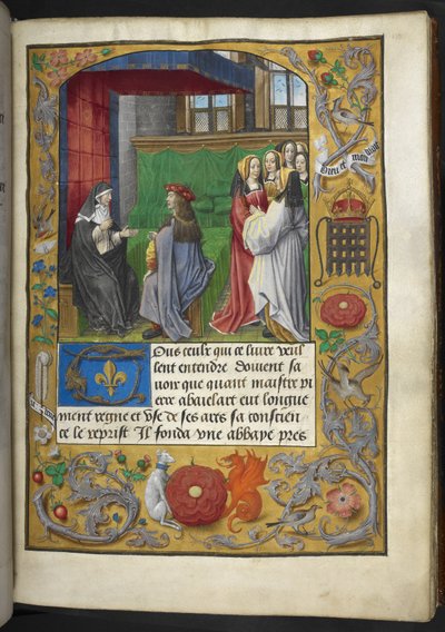 Royal MS 16 F II f.137r رسم توضيحي من "Charles d