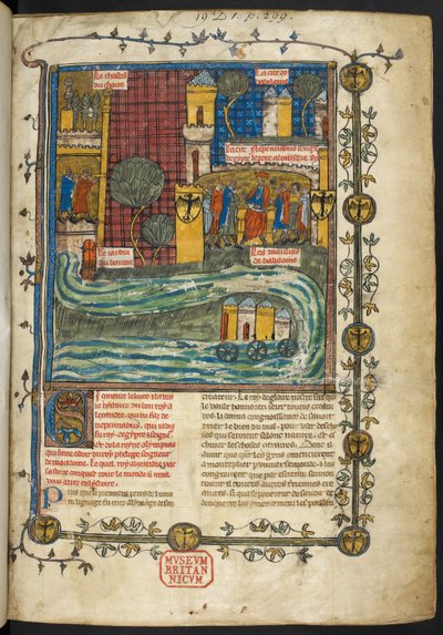 Royal MS 19 D I، f.1r، Roman d