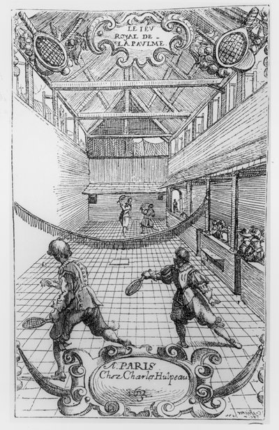 التنس الملكي ، صورة من Jeu Royal de la Paume ، 1632 بواسطة المدرسة الفرنسية