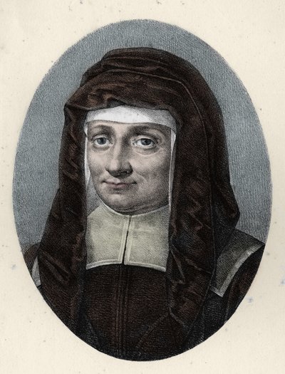 القديسة لويز دي مارياك ، أرملة أنطوان لوغرا (1591 - 1660). بواسطة المدرسة الفرنسية