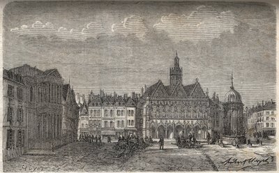 قسم Saint Quentin (Saint-Quentin) في Aisne - نقش في "Histoire de France" بواسطة Victor Duruy (1811-1894) - 1882 بواسطة المدرسة الفرنسية