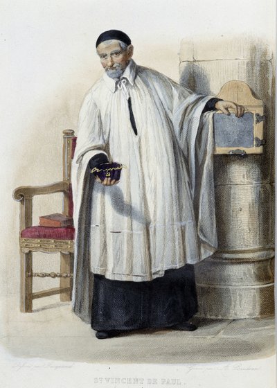 Saint Vincent de Paul - in “Le Plutarque francais”, ed. Mennechet بواسطة المدرسة الفرنسية