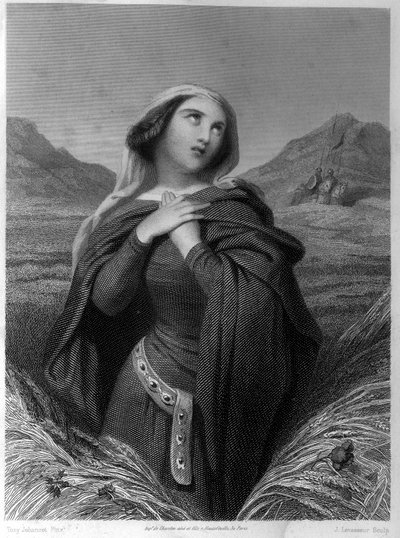 Sainte Adelaide أو Adelaide de Bourgogne (931-999) في "" Les Saintes Femmes "" بواسطة المدرسة الفرنسية