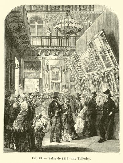 صالون عام 1849 في التويلري بواسطة المدرسة الفرنسية
