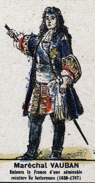Sébastien Le Prestre de Vauban (1633-1707) ، مارشال فرنسا. في "" Galeriede Kings and Queens of France والشخصيات اللامعة من 1643 إلى 1895 "صورة إبينال. بواسطة المدرسة الفرنسية