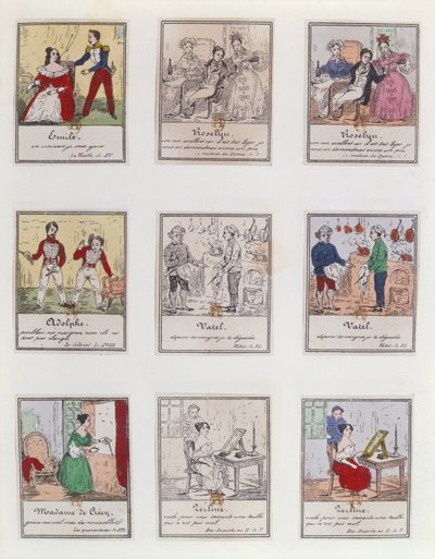 مشاهد من أوائل القرن التاسع عشر الباريسي فودفيل وأوبرا كوميك ، c1825-35 بواسطة المدرسة الفرنسية
