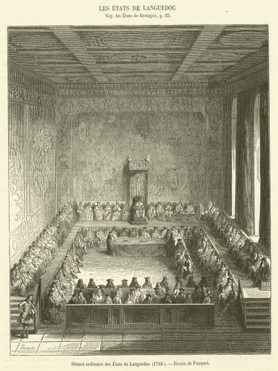 Seance ordinaire des Etats de Languedoc بواسطة المدرسة الفرنسية