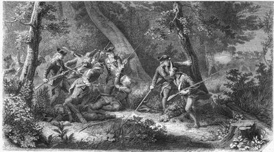 حرب السبع سنوات (1756-1763): وفاة لويس داساس دو ميركو ، المعروف باسم فارس أساس (1733-1760) ، النقيب الفرنسي ، 16 أكتوبر بواسطة المدرسة الفرنسية