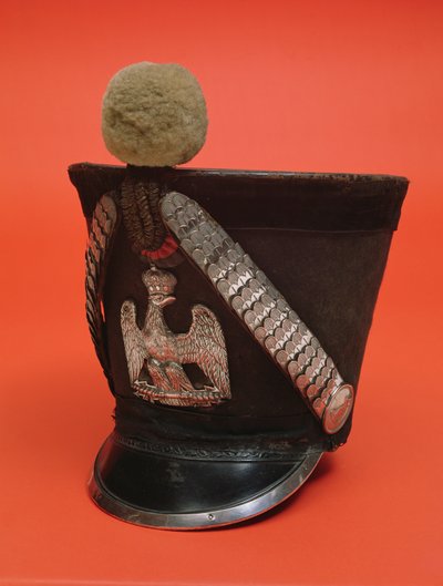 شاكو لانسر من جيش الإمبراطورية الفرنسية الأولى ، c.1804-1815 (نسيج) بواسطة المدرسة الفرنسية