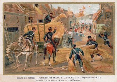 حصار ميتز ، Mercy-Le-Haut بواسطة المدرسة الفرنسية