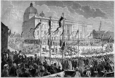 الدخول الرسمي لوليام الأول (1797-1888) ، ملك بروسيا ، إلى برلين ، 22 أكتوبر بواسطة المدرسة الفرنسية