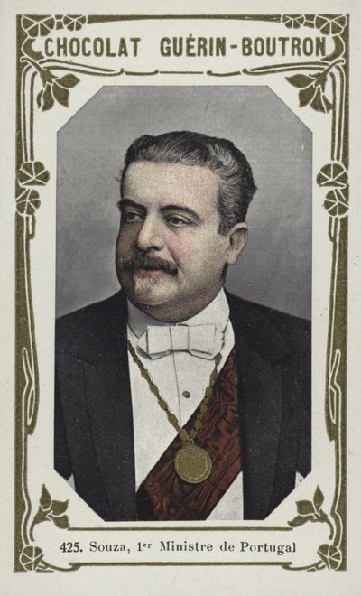 سوزا ، رئيس وزراء البرتغال (صورة ملونة) بواسطة المدرسة الفرنسية