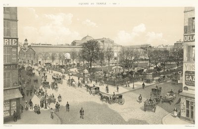 ساحة المعبد ، 1881 بواسطة المدرسة الفرنسية