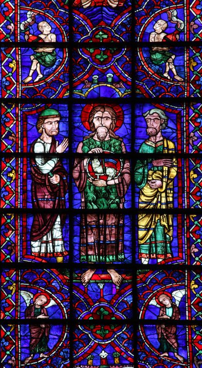القديس يوحنا المعمدان مع Agnus Dei (w106) بواسطة المدرسة الفرنسية