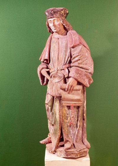 سانت إيف دو تريجوير (1253-1303) ، من كنيسة سانت مارتن ، أميان (الخشب) بواسطة المدرسة الفرنسية