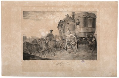 الحنطور ، 1823 بواسطة المدرسة الفرنسية