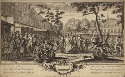 البورصة في حدائق فندق دي سواسون ، باريس ، تأسست عام 1720 بواسطة المدرسة الفرنسية