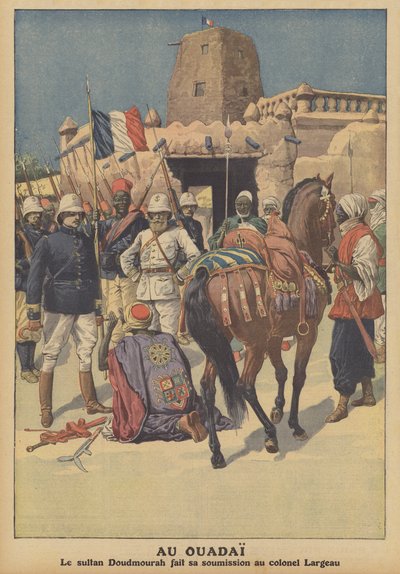 استسلام وادي السلطان دودمرة للقوات الفرنسية بقيادة العقيد لارجو (لون ليثو) بواسطة المدرسة الفرنسية