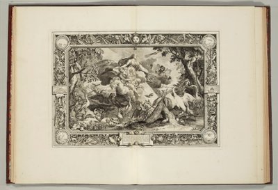 "بساط الملك ، أو تمثل العناصر الأربعة والفصول الأربعة" لأندريه فيليبيان ، 1670 بواسطة المدرسة الفرنسية