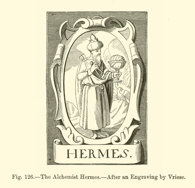 The Alchemist Hermes (engraving) بواسطة المدرسة الفرنسية