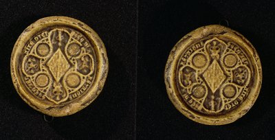 الختم التذكاري لجين دي بينثيفير (1319-84) دوقة بريتاني وكونتيسة غويلو ، 1369 بواسطة المدرسة الفرنسية