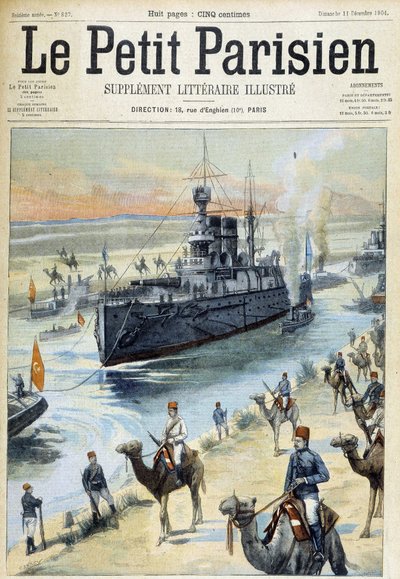 سرب البلطيق يعبر قناة السويس - في "" الباريسي الصغير "من 11/12/1904 بواسطة المدرسة الفرنسية