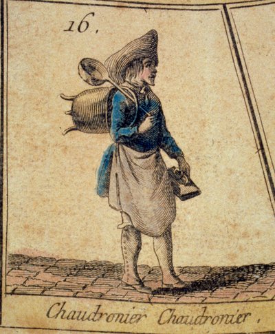 The Boilermaker تفاصيل لعبة أوزة الصراخ والمقاييس القديمة في باريس. مجموعة خاصة من القرن الثامن عشر بواسطة المدرسة الفرنسية