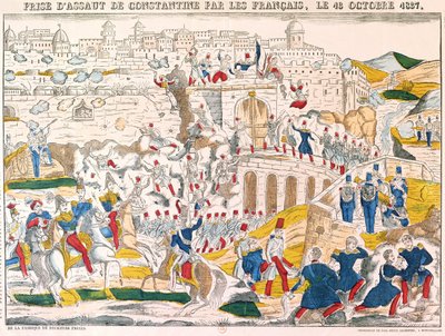 استيلاء الفرنسيين على قسطنطين في 13 أكتوبر 1837 بواسطة المدرسة الفرنسية
