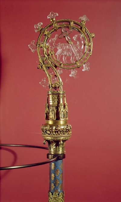 The Crozier of the Abbesses of the Cistercian Convent Abbaye du Lys (silver gilt & rock crystal) بواسطة المدرسة الفرنسية