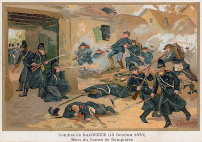 وفاة Comte de Dampierre أثناء القتال في Bagneux بواسطة المدرسة الفرنسية