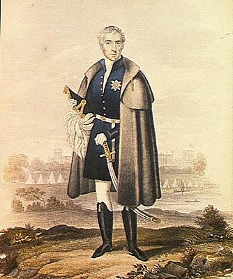 دوق ويلينجتون (1769-1852) (ليثو ملون) بواسطة المدرسة الفرنسية