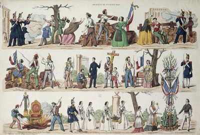 أحداث فبراير 1848 بواسطة المدرسة الفرنسية