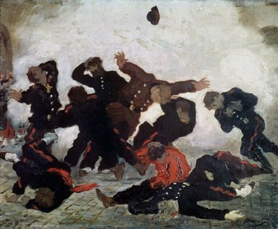 الإعدام بعد عام 1871 بواسطة المدرسة الفرنسية