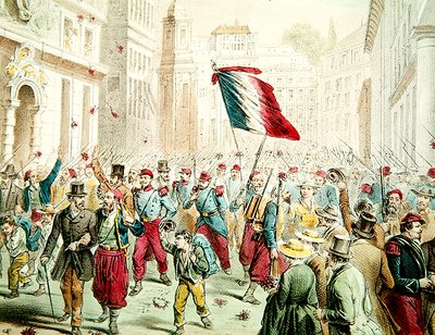 دخل الفرنسيون جنوة عام 1859 (نقش الألوان) بواسطة المدرسة الفرنسية