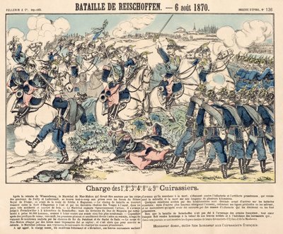 تهمة بطولية من سلاح الفرسان الفرنسي خلال معركة Reichshoffen ، 6 أغسطس 1870 بواسطة المدرسة الفرنسية