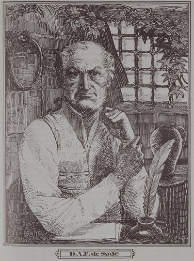 ماركيز دي ساد (1740-1814) في السجن بواسطة المدرسة الفرنسية