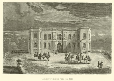 مرصد باريس 1671 (نقش) بواسطة المدرسة الفرنسية