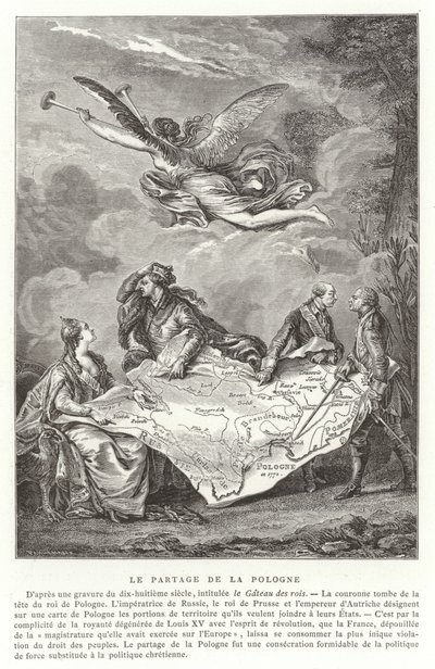تقسيم بولندا ، 1772 بواسطة المدرسة الفرنسية