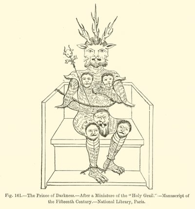 The Prince of Darkness (engraving) بواسطة المدرسة الفرنسية