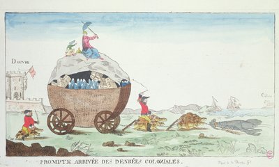 الوصول الفوري للبضائع الاستعمارية ، 1807 بواسطة المدرسة الفرنسية