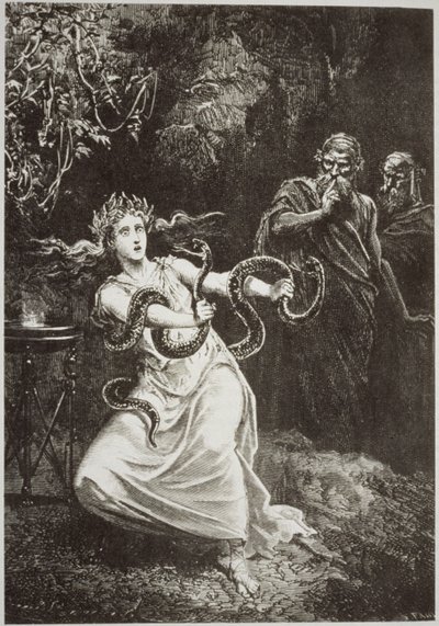 ال Pythia ، من LHistoire de la Magie بواسطة Paul Christian ، موضحة في تاريخ السحر ، نُشرت في أواخر القرن التاسع عشر بواسطة المدرسة الفرنسية