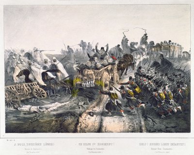 تراجع الفرنسيين عن قسنطينة في 24 نوفمبر 1836 بواسطة المدرسة الفرنسية